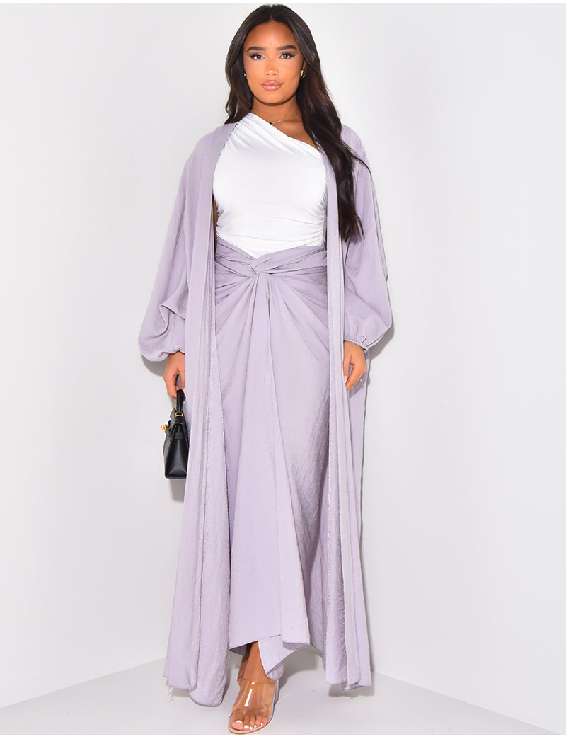 Purple kimono skirt best sale