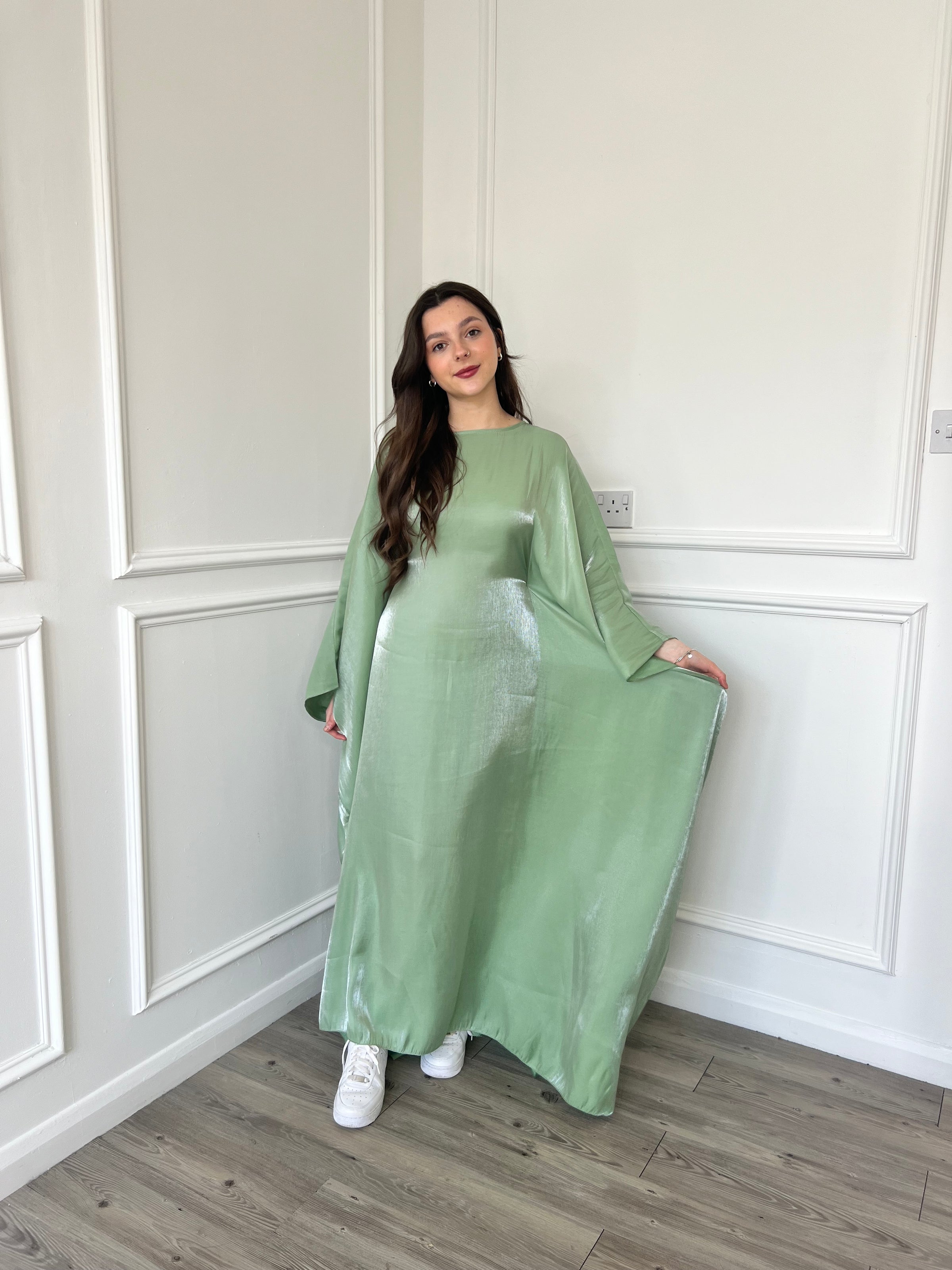 Danya Kaftan Dress - Mint Green