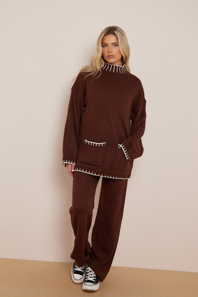 Mila Co-Ord - Choc Brown