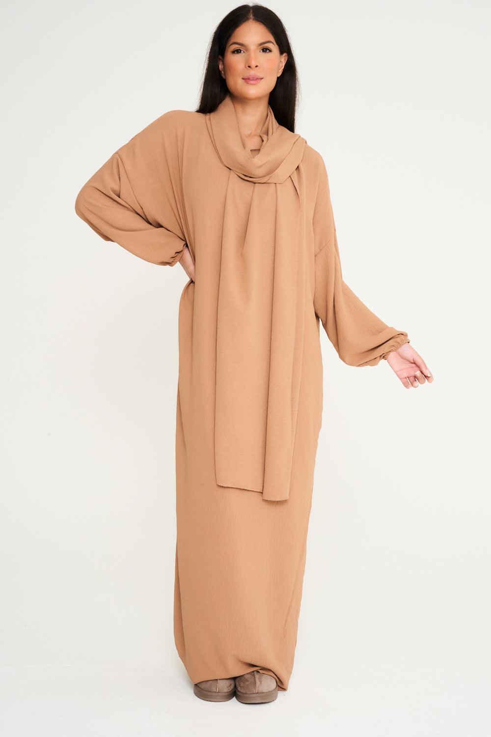 Prayer Abaya - Camel