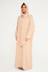 Prayer Abaya - Dark Beige