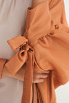 Shimmer Kimono Abaya - Orange