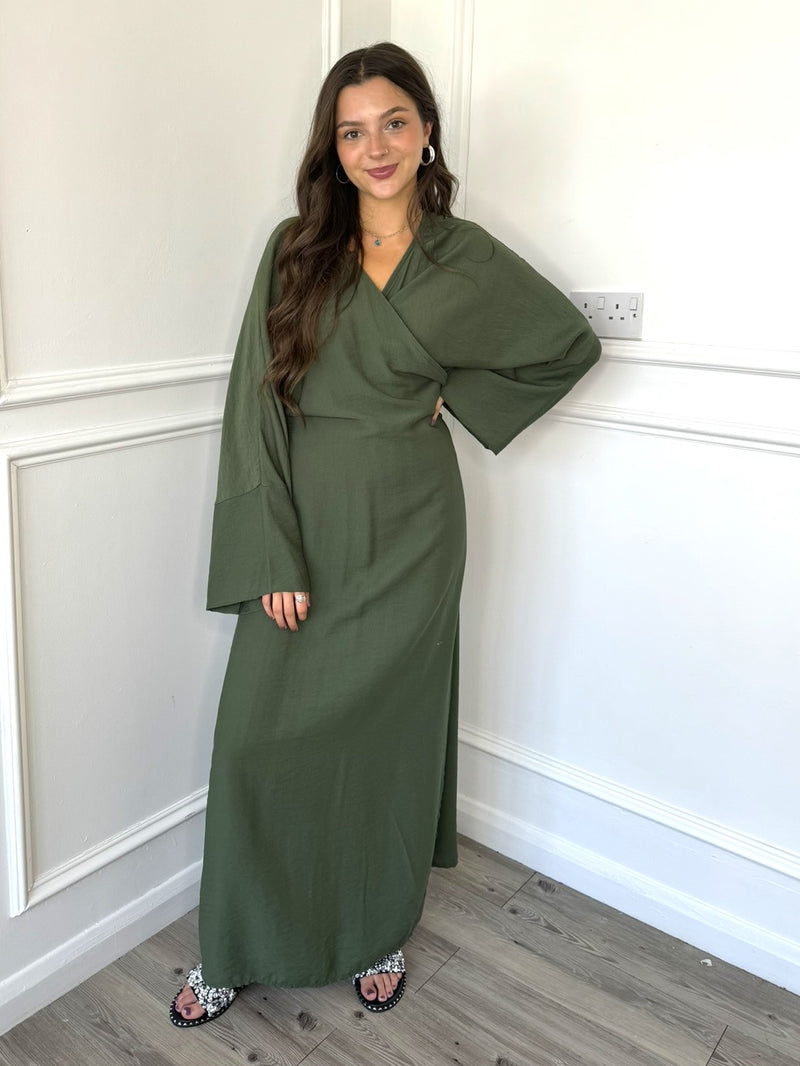 Wrap Dress - Khaki