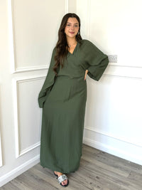 Wrap Dress - Khaki