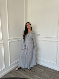 Wrap Dress - Light Grey