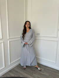 Wrap Dress - Light Grey