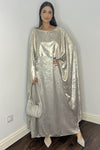 Siya Cape Dress - Light Gold