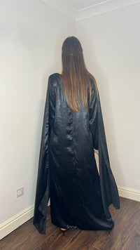 Siya Cape Dress - Black Shimmer