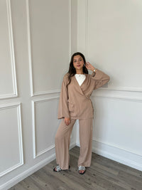 Wrap Co-Ord - Camel