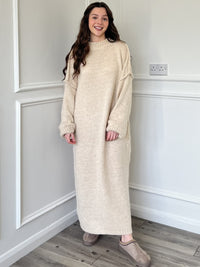 Lana Jumper Dress - Cream