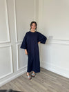 Nina Sweatshirt Dress - Navy