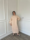 Nina Sweatshirt Dress - Beige