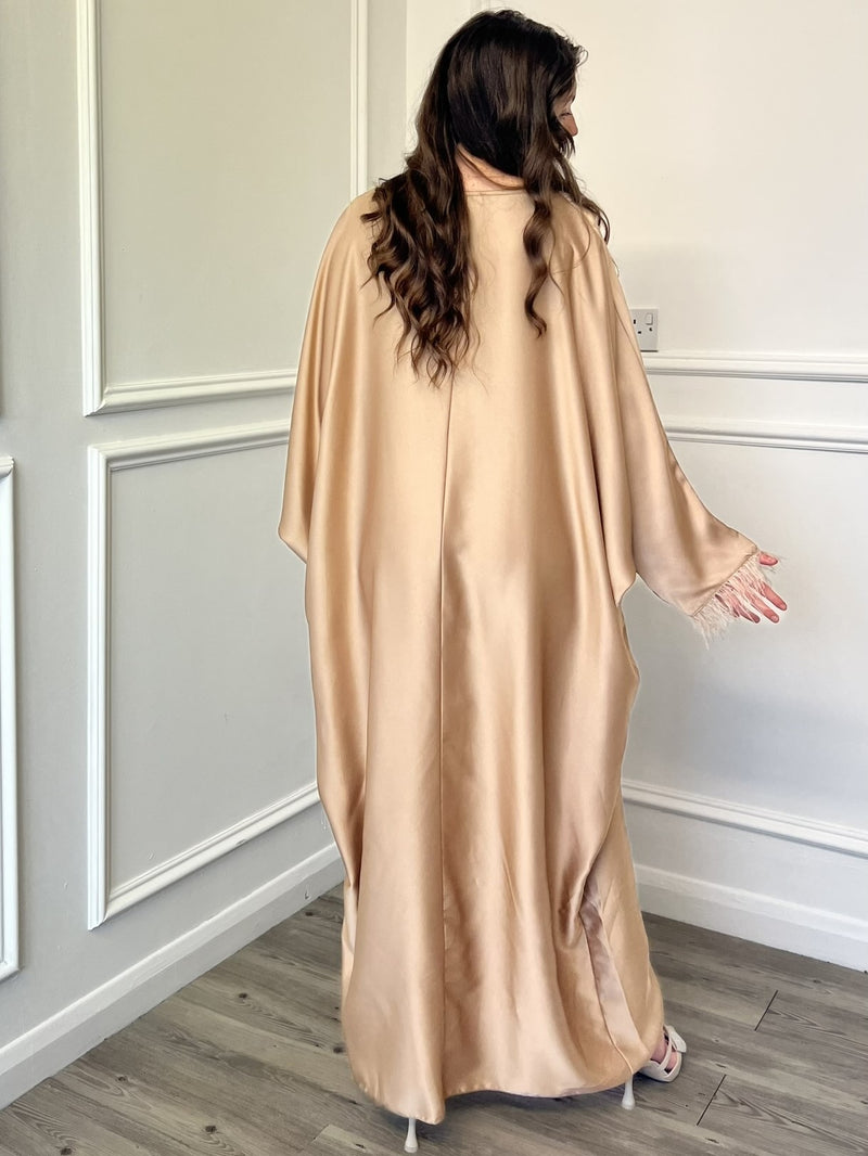 Zohal Closed Abaya - Rose Gold