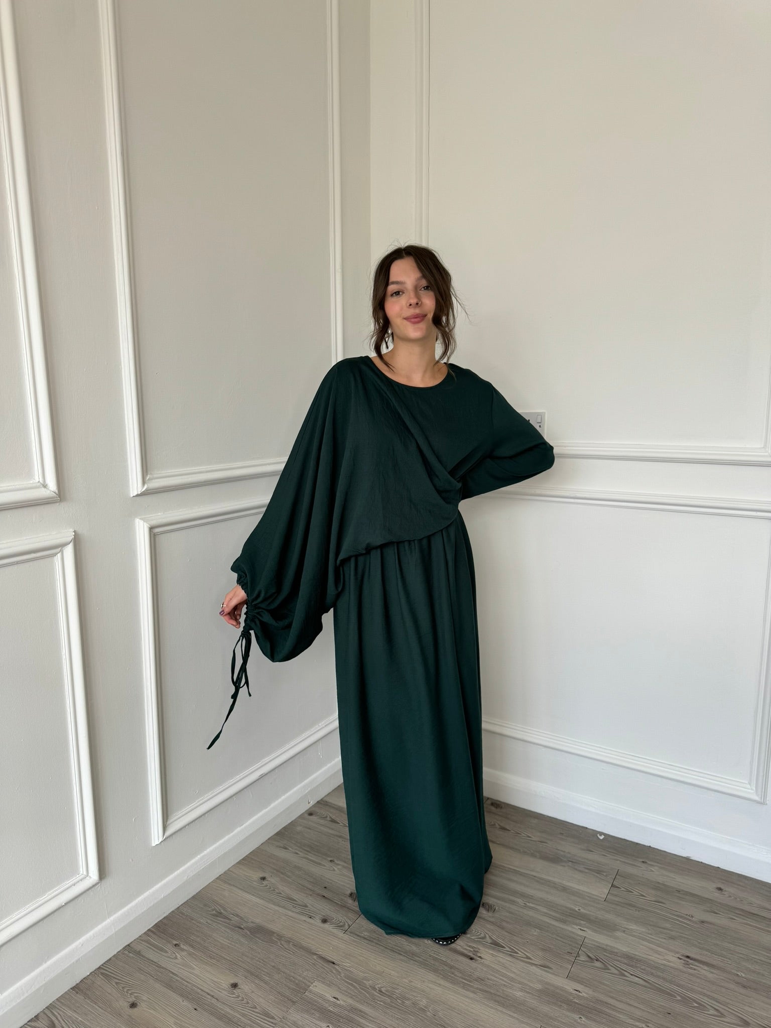 Amaniya Dress - Emerald Green