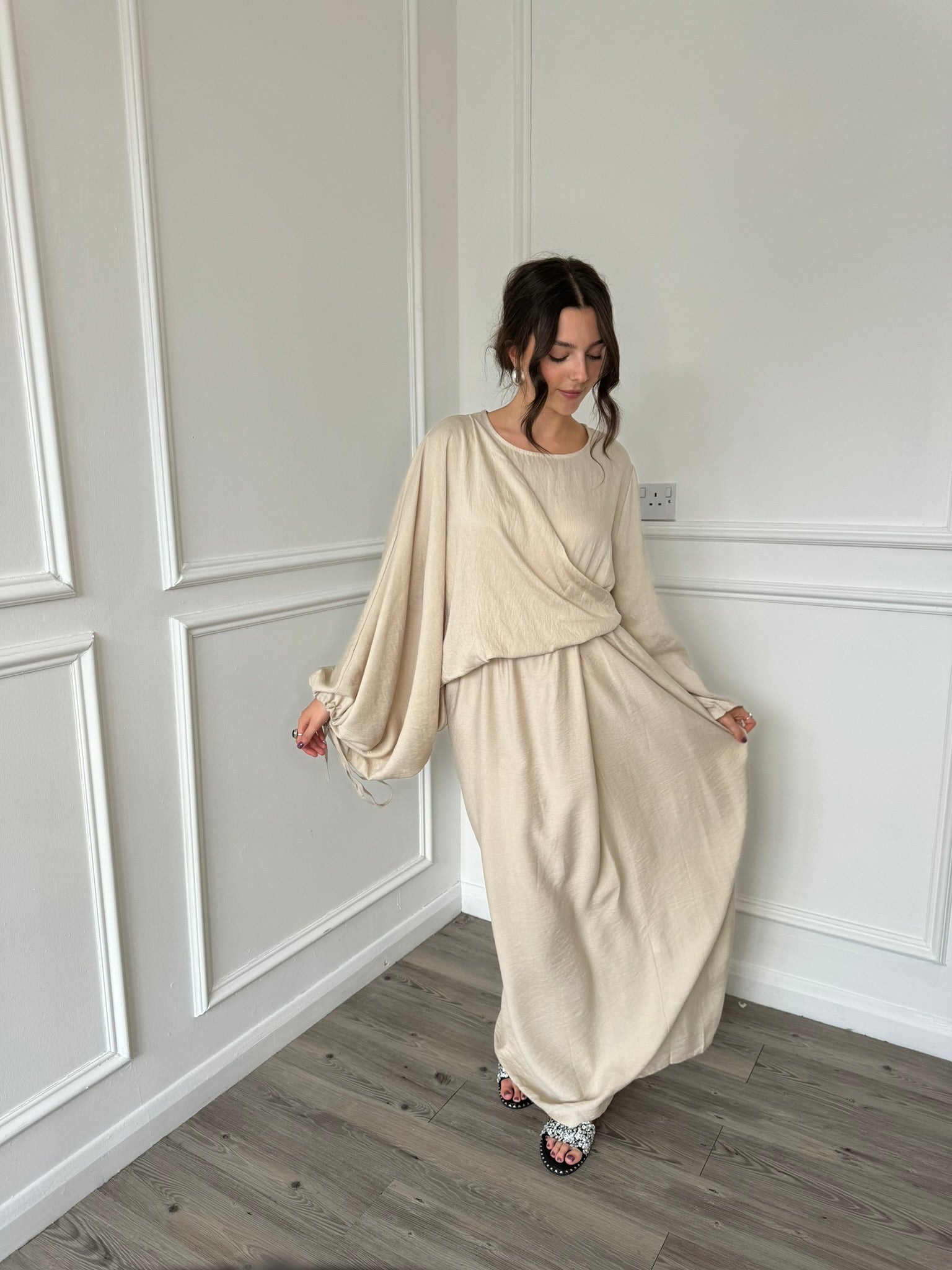 Amaniya Dress - Stone