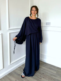 Amaniya Dress - Navy