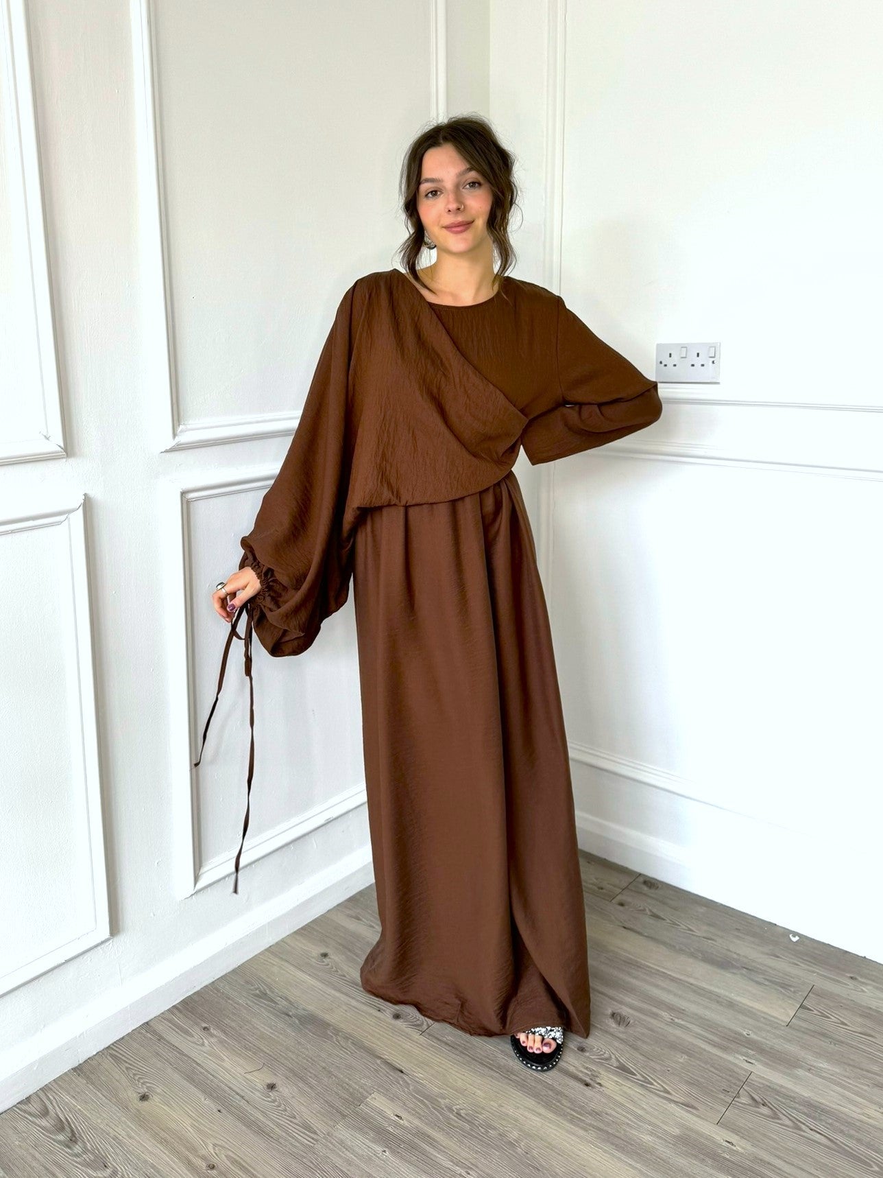 Amaniya Dress - Chocolate