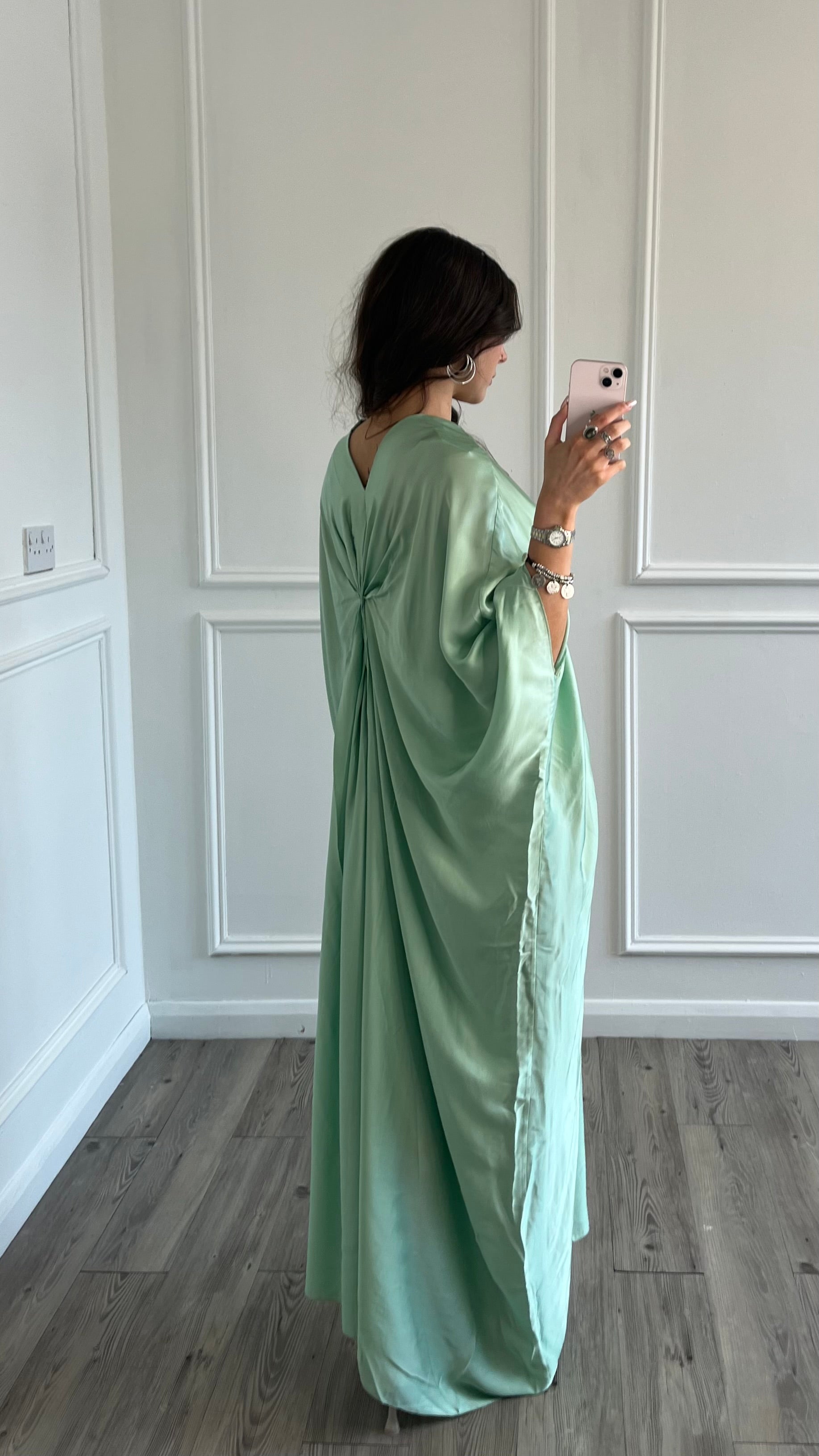 Neelie Kaftan Dress - Mint Green Neelie Kaftan Dress - Mint Green