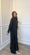 Bella 2 Piece Abaya - Black