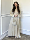 Bella 2 Piece Abaya - Cream