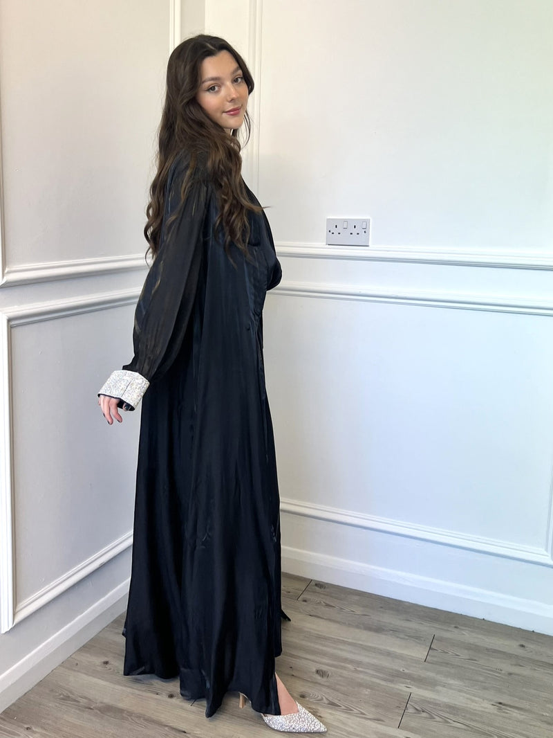 Diana 2 Piece Abaya - Black