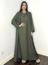 Alya 2 Piece Abaya - Khaki