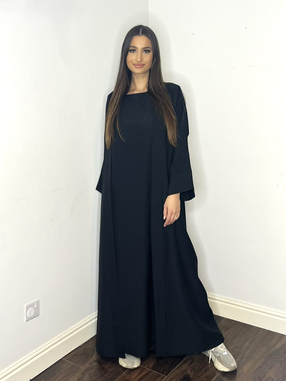 Alya 2 Piece Abaya - Black