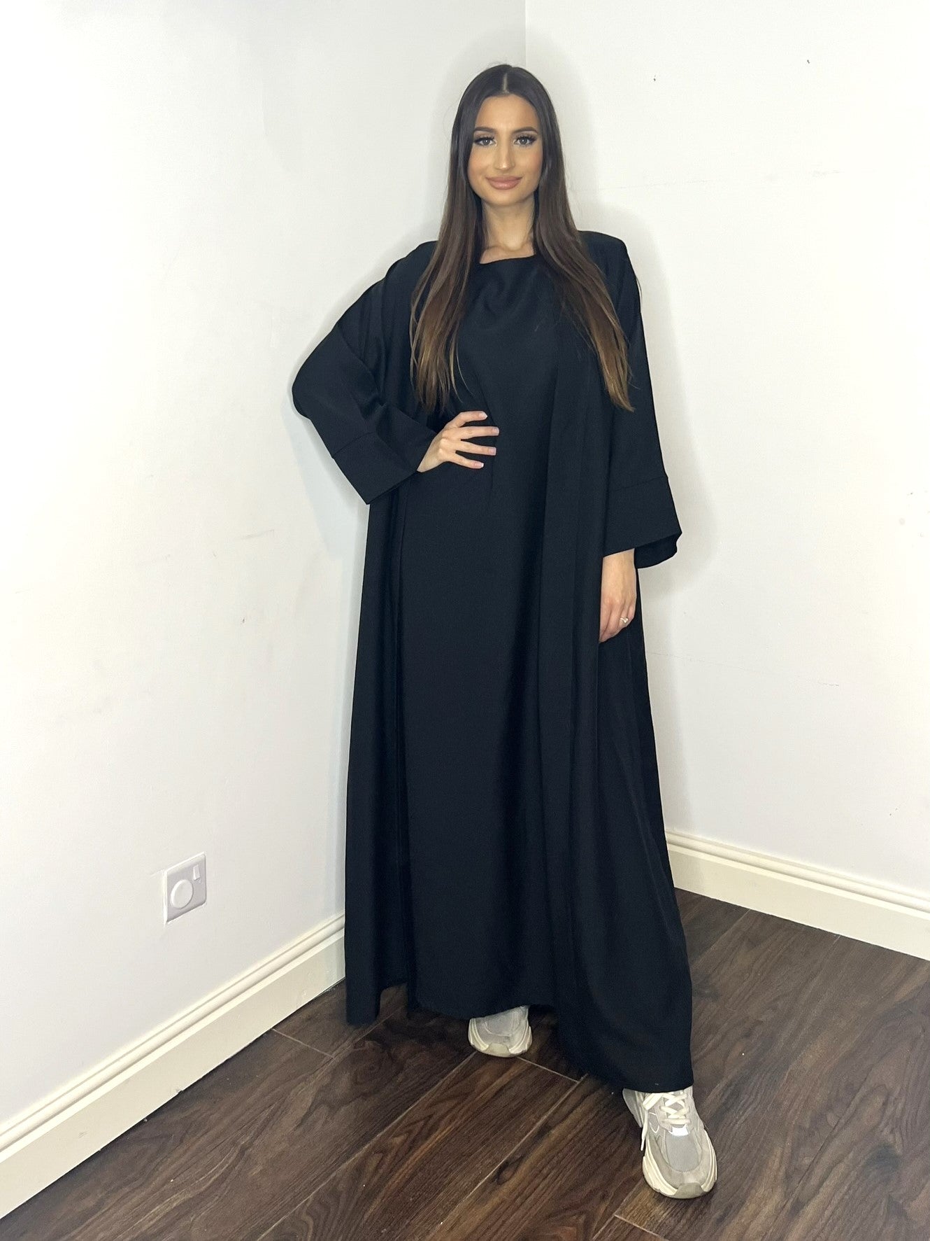 Alya 2 Piece Abaya - Black