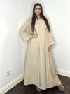 Alya 2 Piece Abaya - Beige