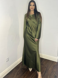 Anna Dress - Khaki Green