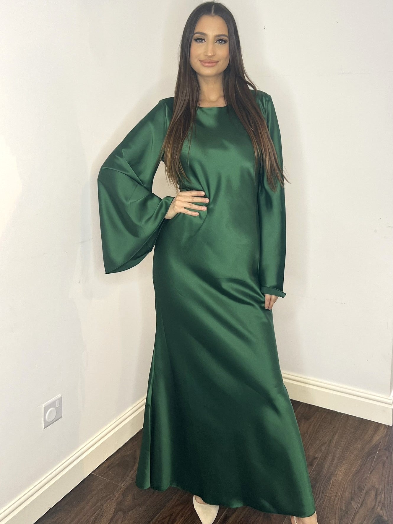 Anna Dress - Emerald Green