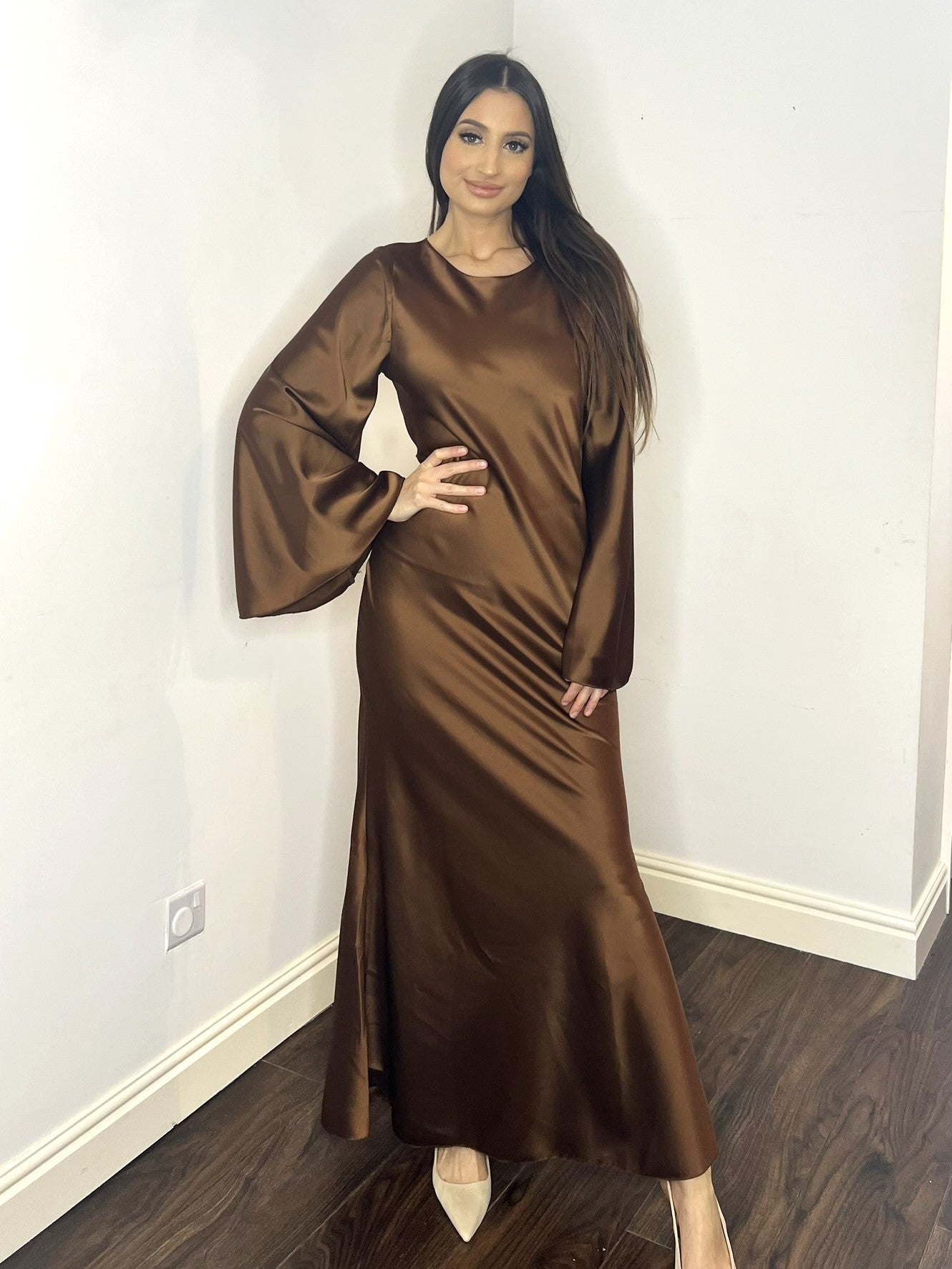 Anna Dress - Choc Brown Anna Dress - Choc Brown