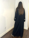 Nira 2 Piece Abaya - Black