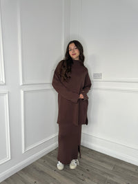 Erin Skirt Co-Ord - Choco Brown