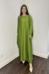 Zohal Closed Abaya - Lime