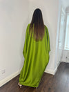 Zohal Closed Abaya - Lime