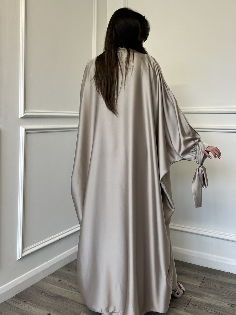 Satin Abaya - Mocha