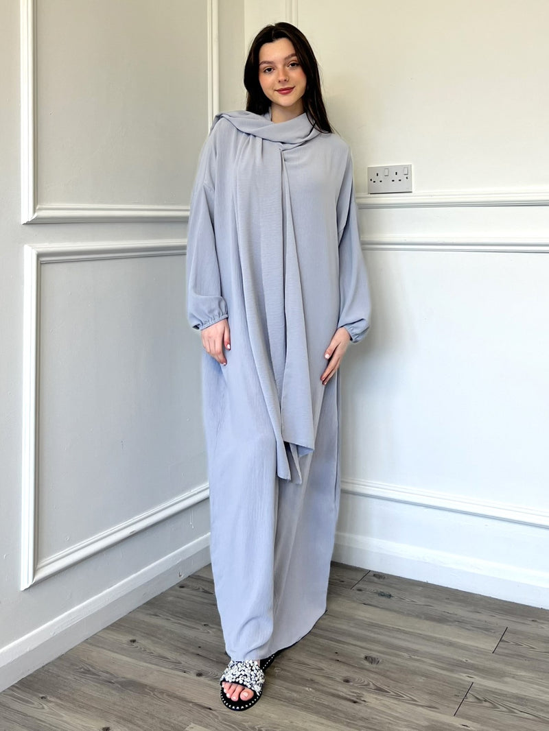 Prayer Abaya - Light Blue