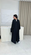 Amira Abaya - Black/White Stripe