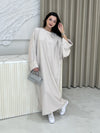 Ellie Plain Abaya - Beige