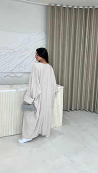 Ellie Plain Abaya - Beige