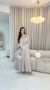 Maham Abaya - Beige/Gold