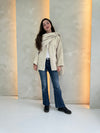 Alya Scarf Coat - Beige