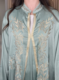 Maham Abaya - Sage Green/Gold