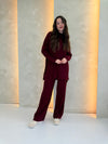 Bella Co-Ord - Burgundy