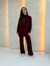 Bella Co-Ord - Burgundy