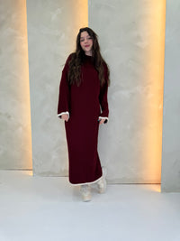 Simi Jumper Dress - Burgundy