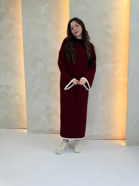 Simi Jumper Dress - Burgundy