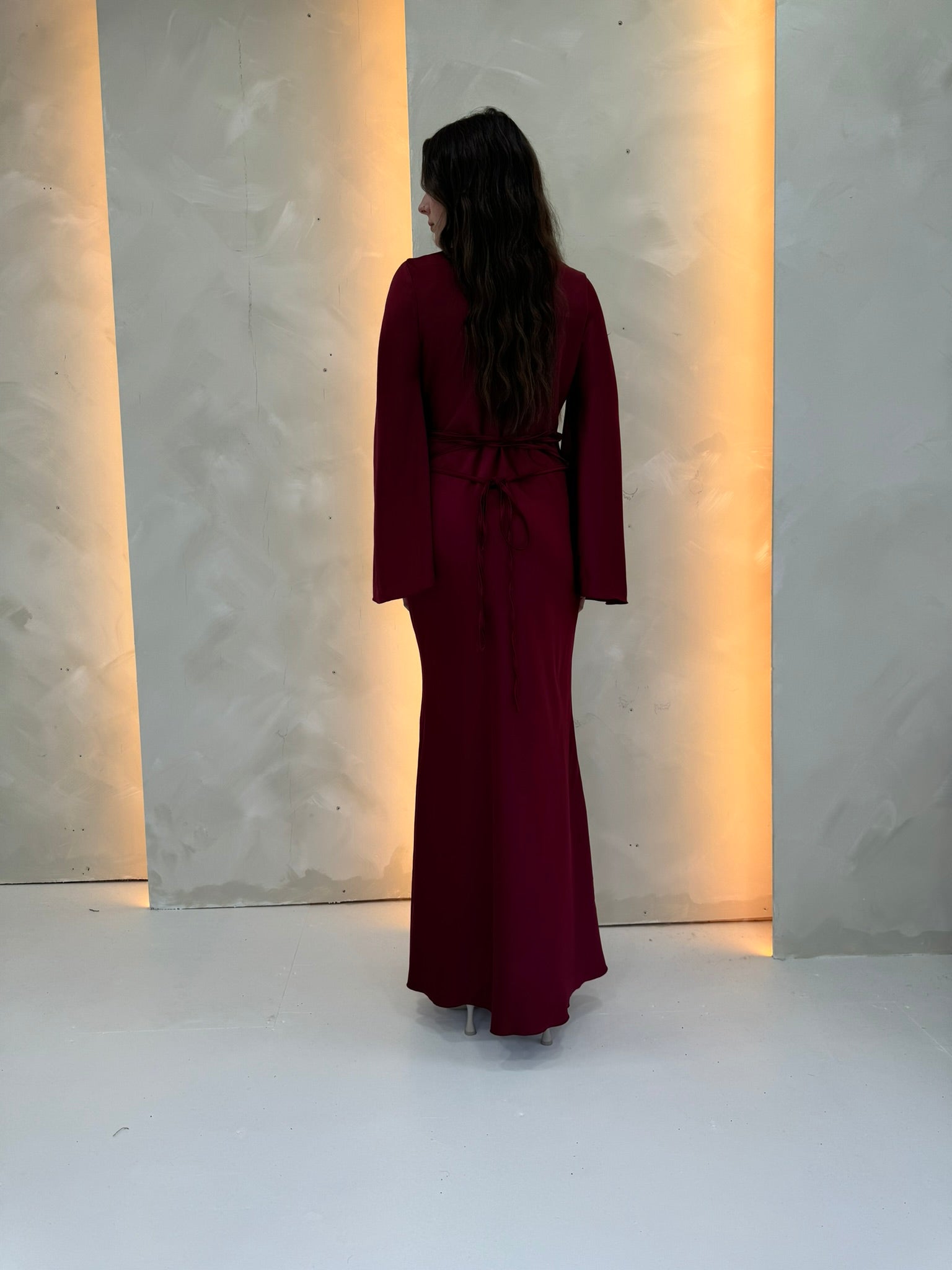 Anna Dress - Burgundy Red