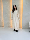 Corduroy Maxi Dress - Cream